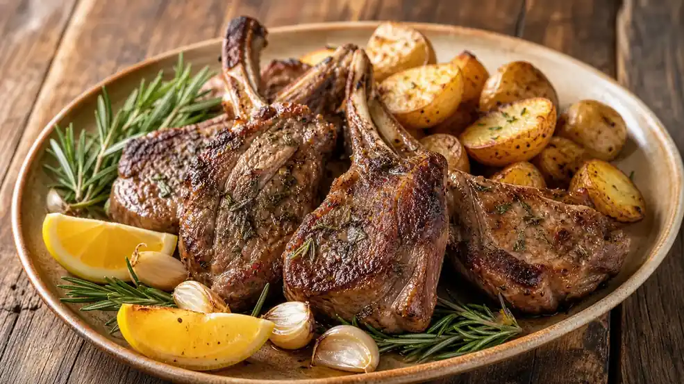 Lamb Shoulder Chops Recipe with Rosemary and Garlic