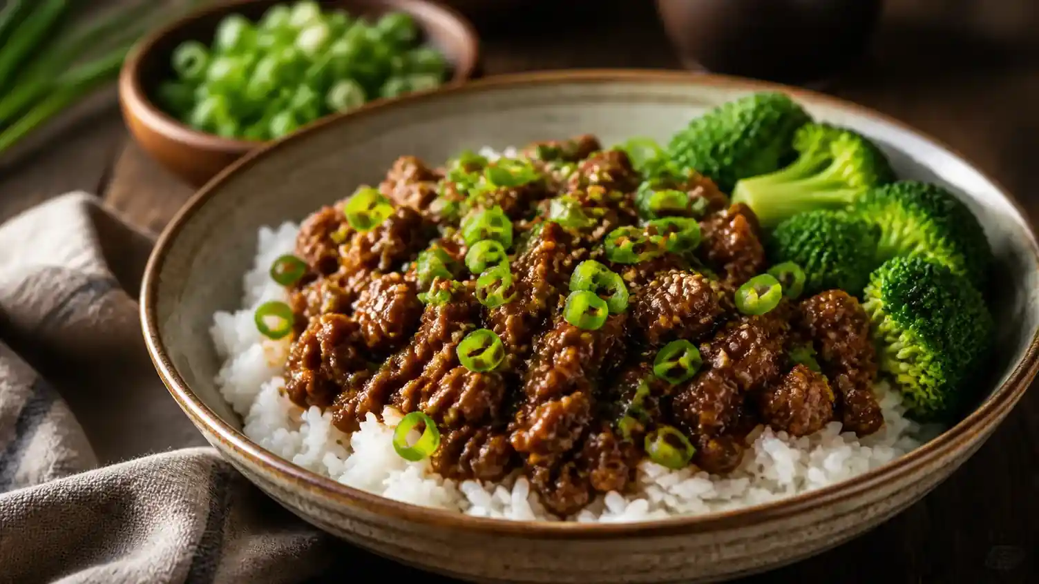 Mongolian Ground Beef Recipe for a Fast Weeknight Bowl