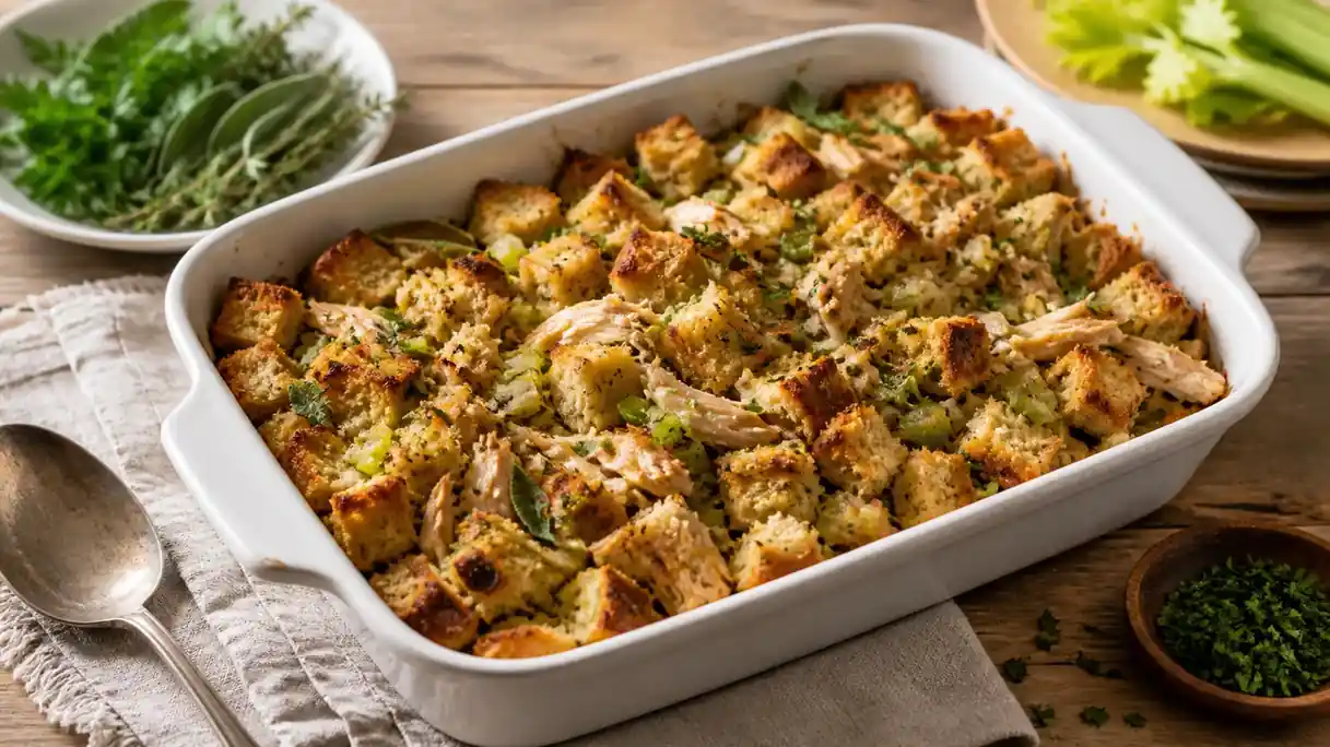 Recipe for Dressing Turkey: Easy Herb Bread Bake Recipe