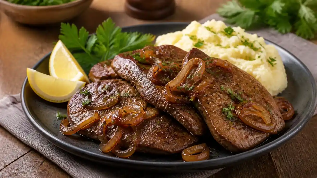 Pan-Fried Beef Liver Recipe with Caramelized Onions