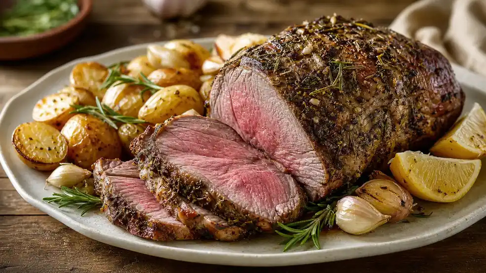 Boneless Leg of Lamb Recipe (Garlic Herb Roast)