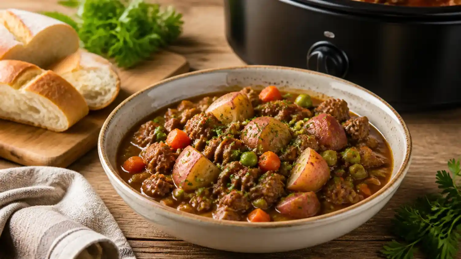 Crockpot Ground Beef Recipes: Easy Slow Cooker Dinner