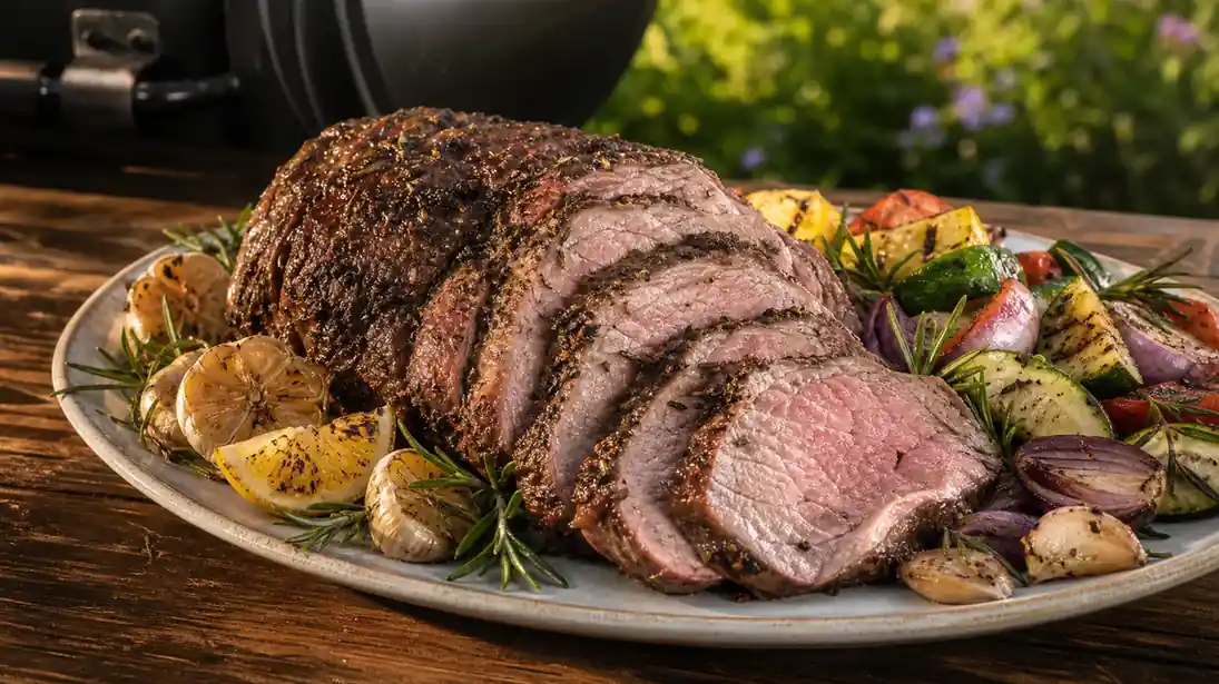 Smoked Leg of Lamb Recipe: Juicy Garlic Herb Roast