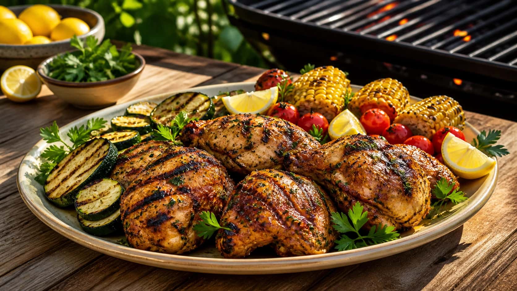 Summer Chicken Recipes: Easy Grilled Lemon-Herb Thighs